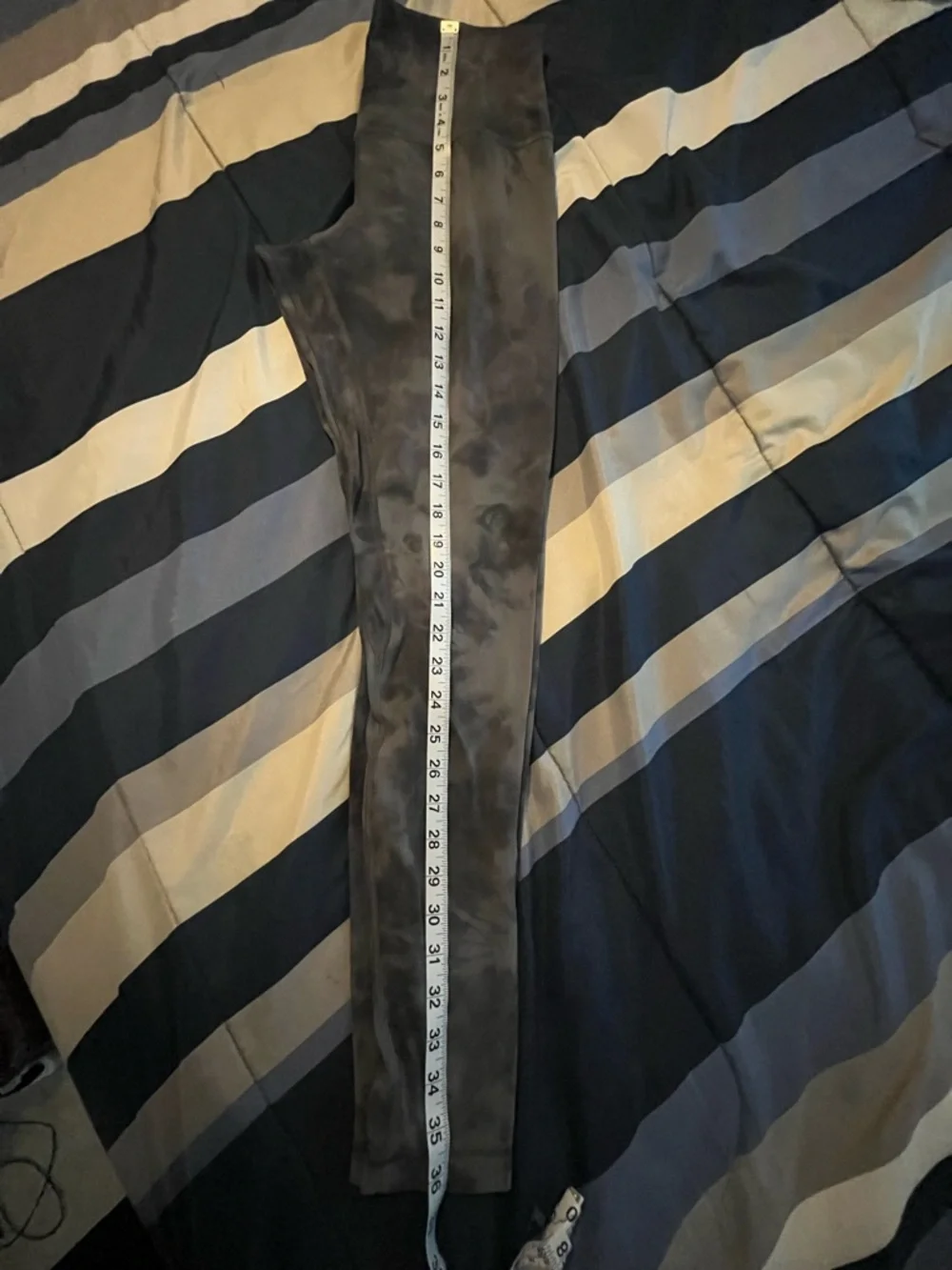 🍋EUC Lululemon Align HR Pant 28" - Diamond Dye Pitch Grey Graphite Grey - Sz 8 - Picture 11 of 14